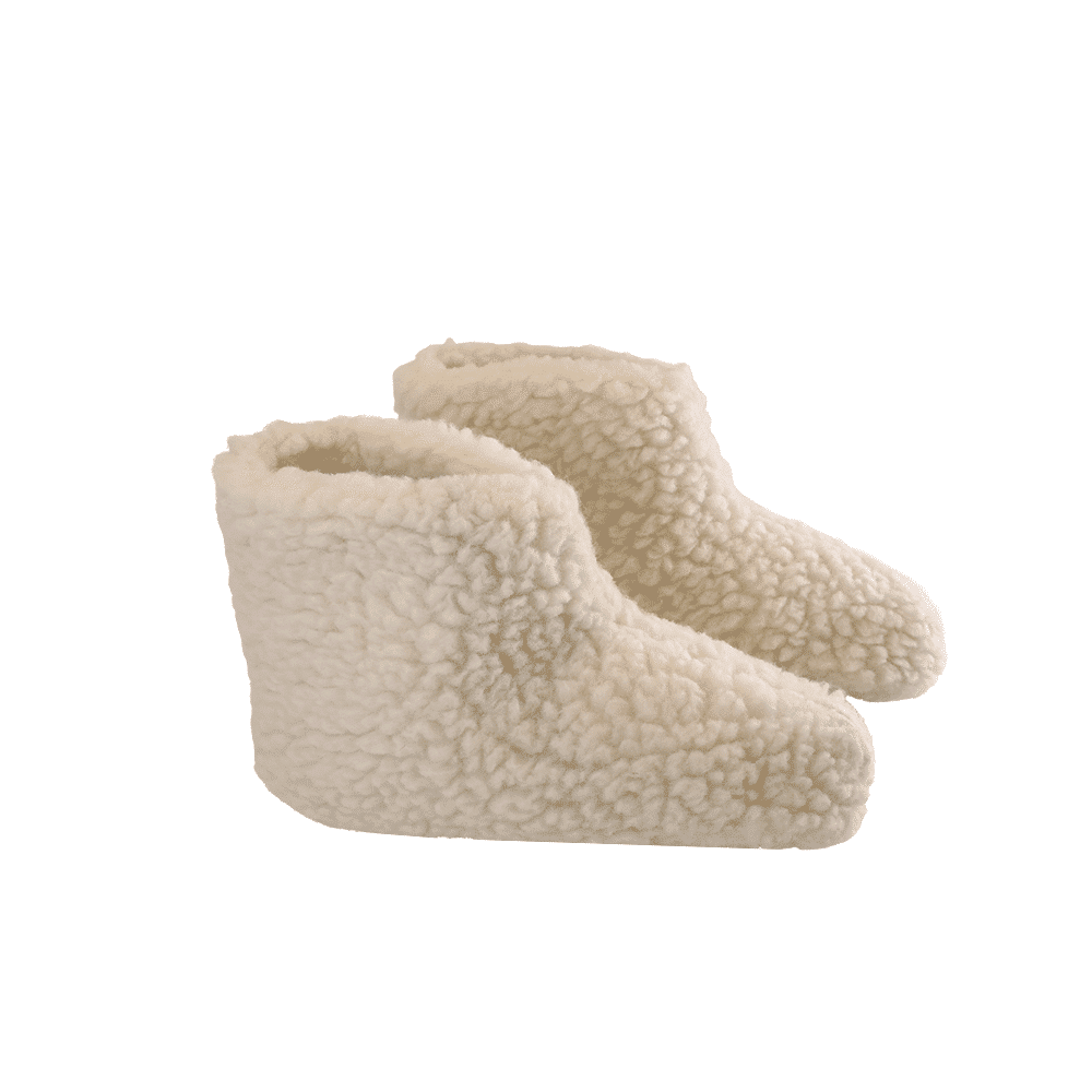 Fluffy Uldstøvle (100% ren uld) - Model Hvid - Dansk Design fra SHUS