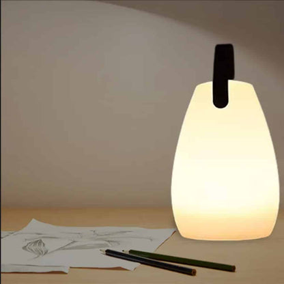 Bordlampe LED med hank - firkantet eller oval - RGB farveskift -