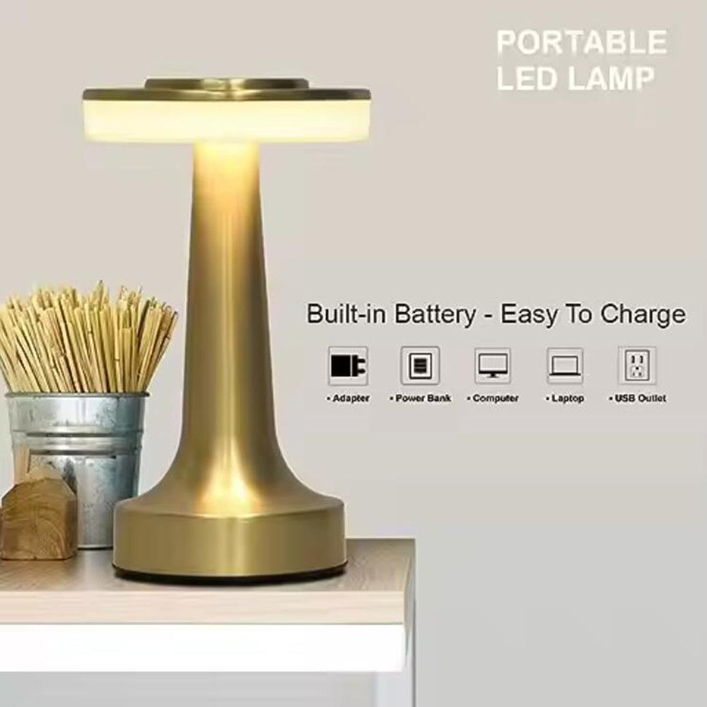 Touch LED Bordlampe genopladelig med USB