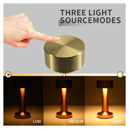 Bordlampe LED m/touch & genopladelig funktion