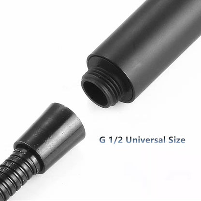 Vandbesparende brusehoved m/5 funktioner (spare op til 40% vand) - sort