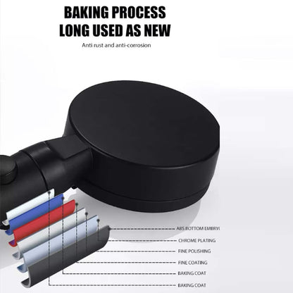 Vandbesparende brusehoved m/5 funktioner (spare op til 40% vand) - sort