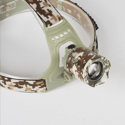 Pandelampe med camouflage - kraftig m/3 indstillinger