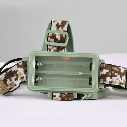 Pandelampe med camouflage - kraftig m/3 indstillinger