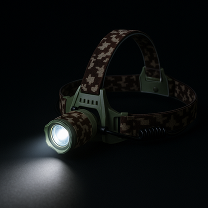 LED Bundle: kraftig pandelampe & vandtæt taclight lommelygte