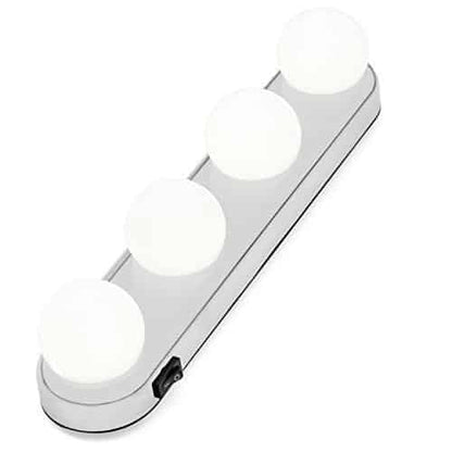 Hollywood LED Makeuplys m/sugekop til spejl