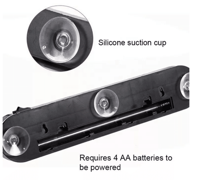 Hollywood LED Makeuplys m/sugekop til spejl