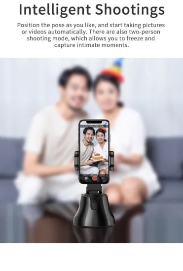 Smartphone selfie-stick - Intelligent 360° auto-tracking