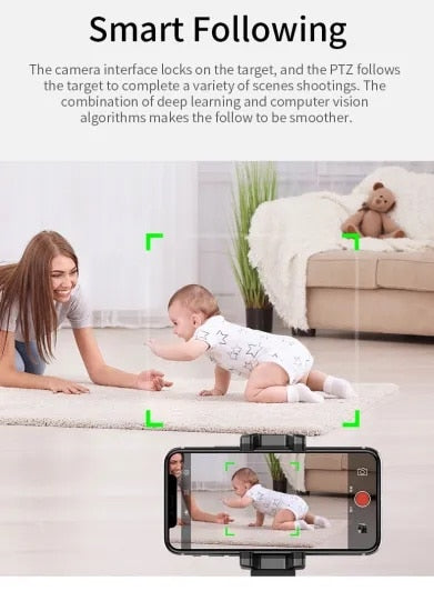 Smartphone selfie-stick - Intelligent 360° auto-tracking