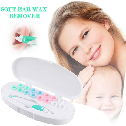 Øre-renser med spiral (genanvendelig og miljøbevidst)