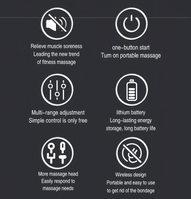 Massage pistol til dybtgående vibrationsmassage