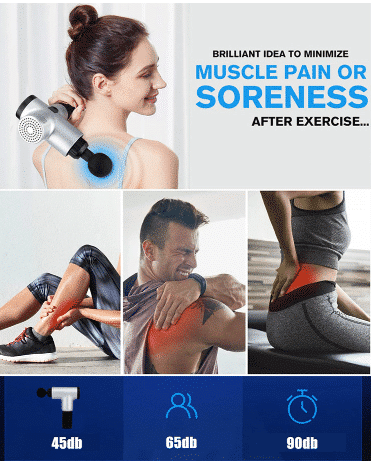 Massage pistol til dybtgående vibrationsmassage