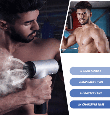 Massage pistol til dybtgående vibrationsmassage