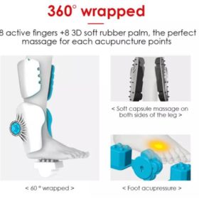 Fodmassageapparat med infrarød varme, æltning og kompression