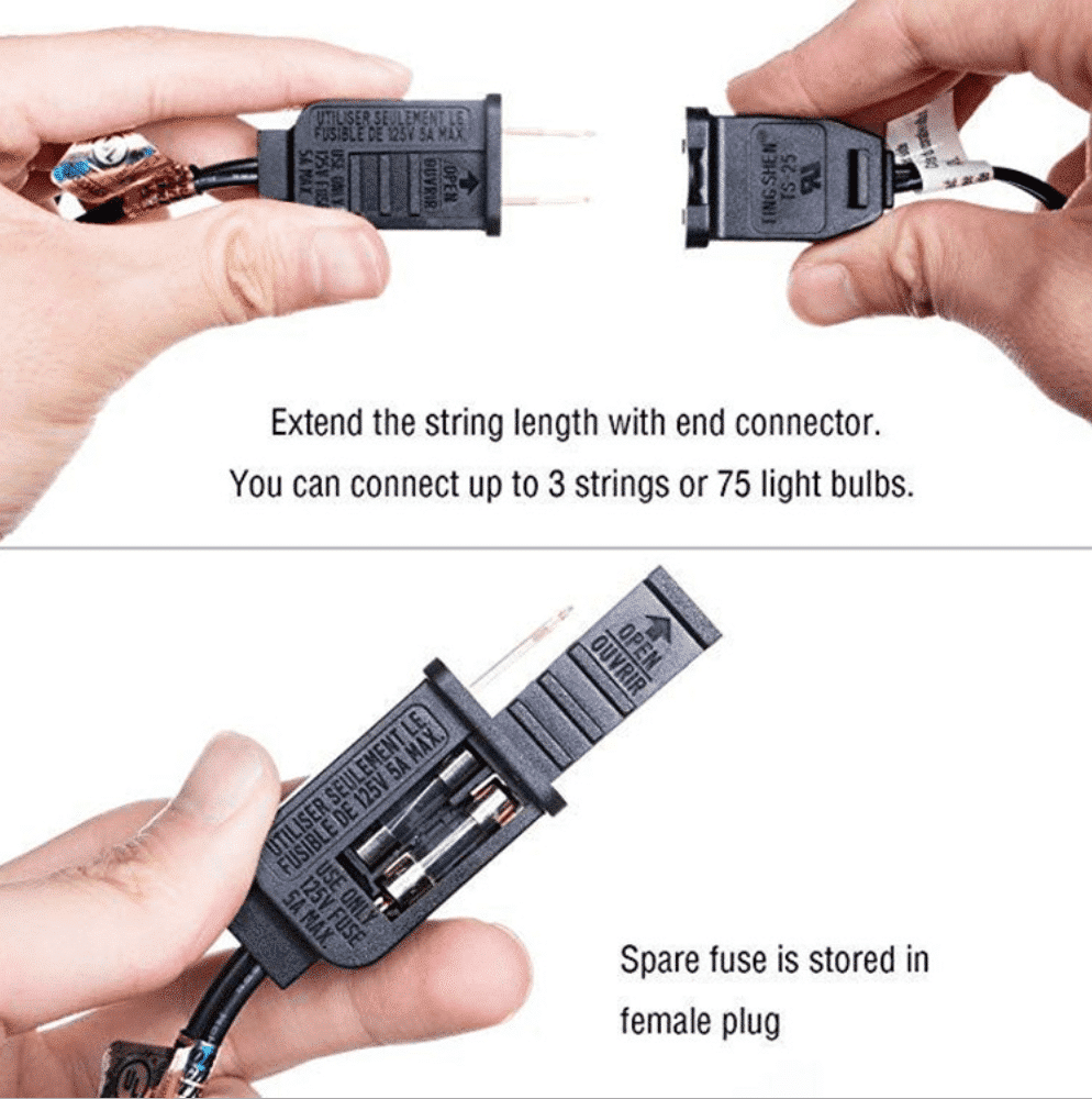 Ude- og indendørs Lyskæde m/25 stk. G40 Vintage Glødepærer ( ca. 7.5 meter - kan forlænges )
