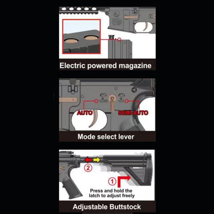 Gel Blaster – Elektrisk Gevær – model M4A1