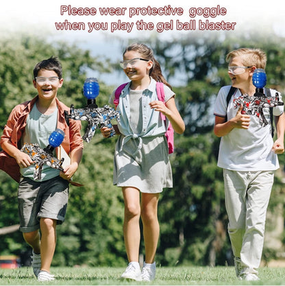 Gel Blaster Elektrisk Maskinpistol - inkl. gelékugler - rækkevidde på 20+ meter - (Ekstra stort batteri)