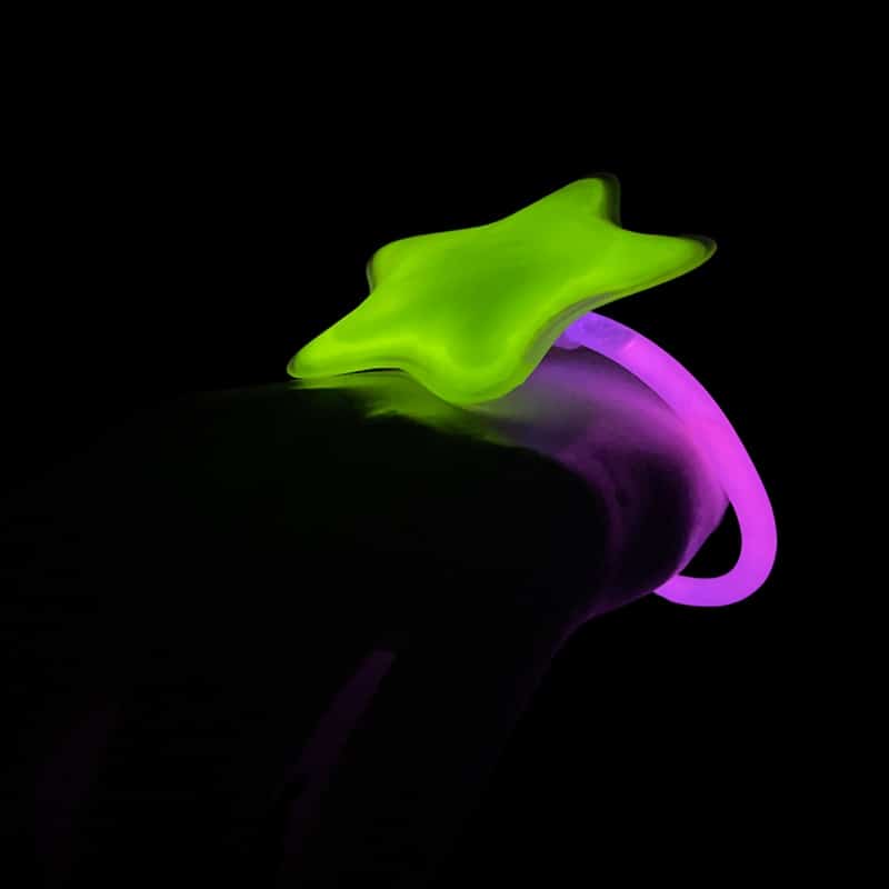 Armbånd m/Stjerne Selvlysende glow stick