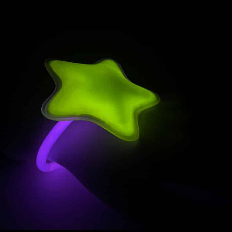 Armbånd m/Stjerne Selvlysende glow stick