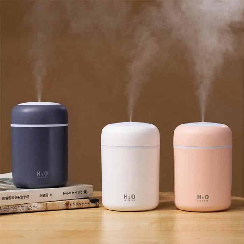 H2O Luftfugter / Humidifier m. LED Lys (Fås i flere farver)