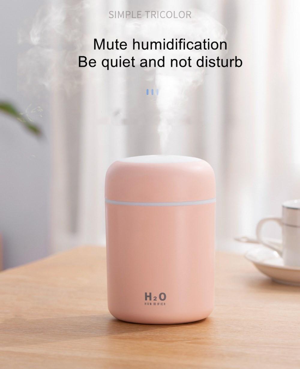 H2O Luftfugter / Humidifier m. LED Lys (Fås i flere farver)