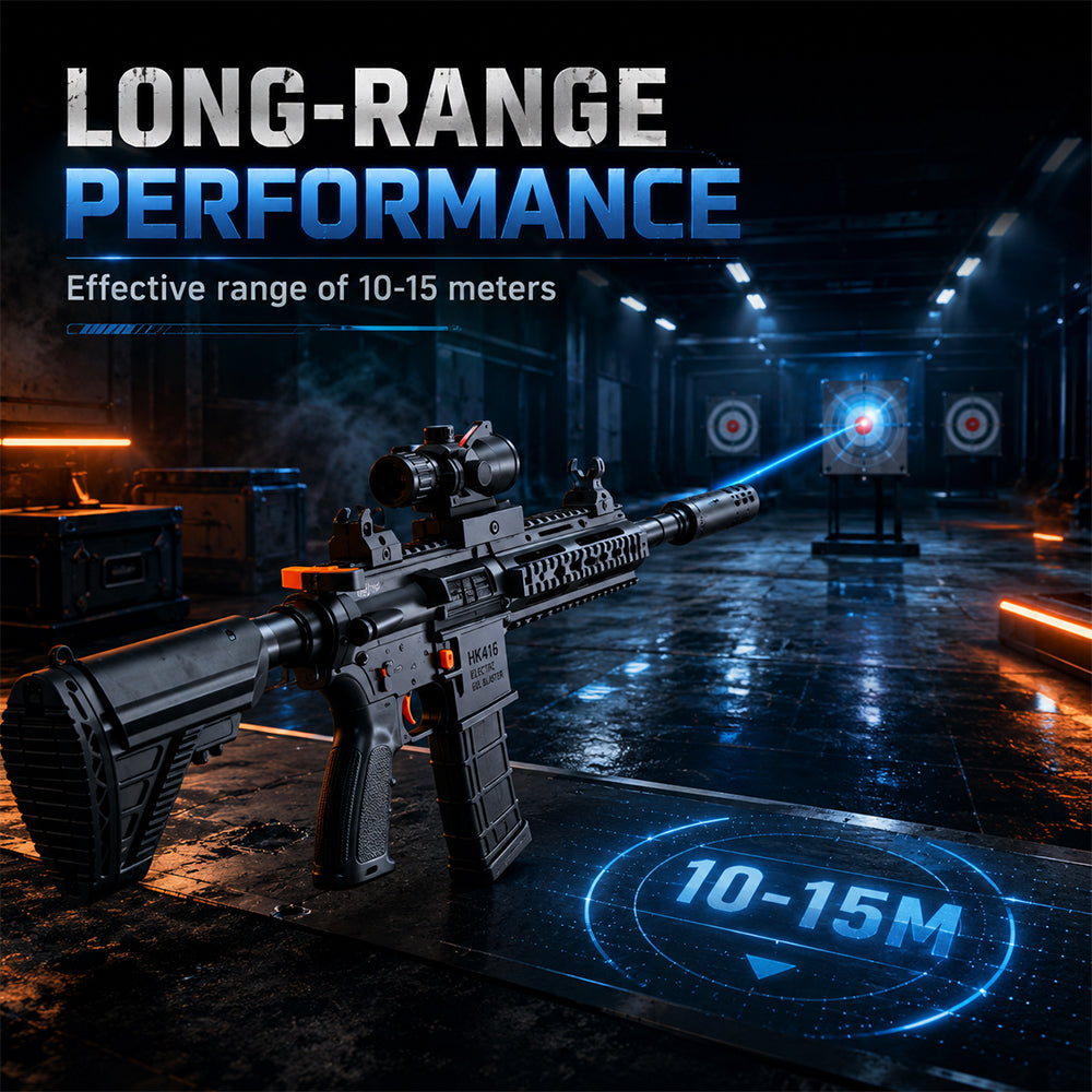 Gelblaster inkl. gelékugler - langdistance med kikkertsigte model HK416