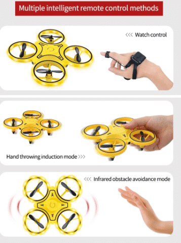 Drone håndstyret Quadcopter (med LED-lys og sej loop funktion)