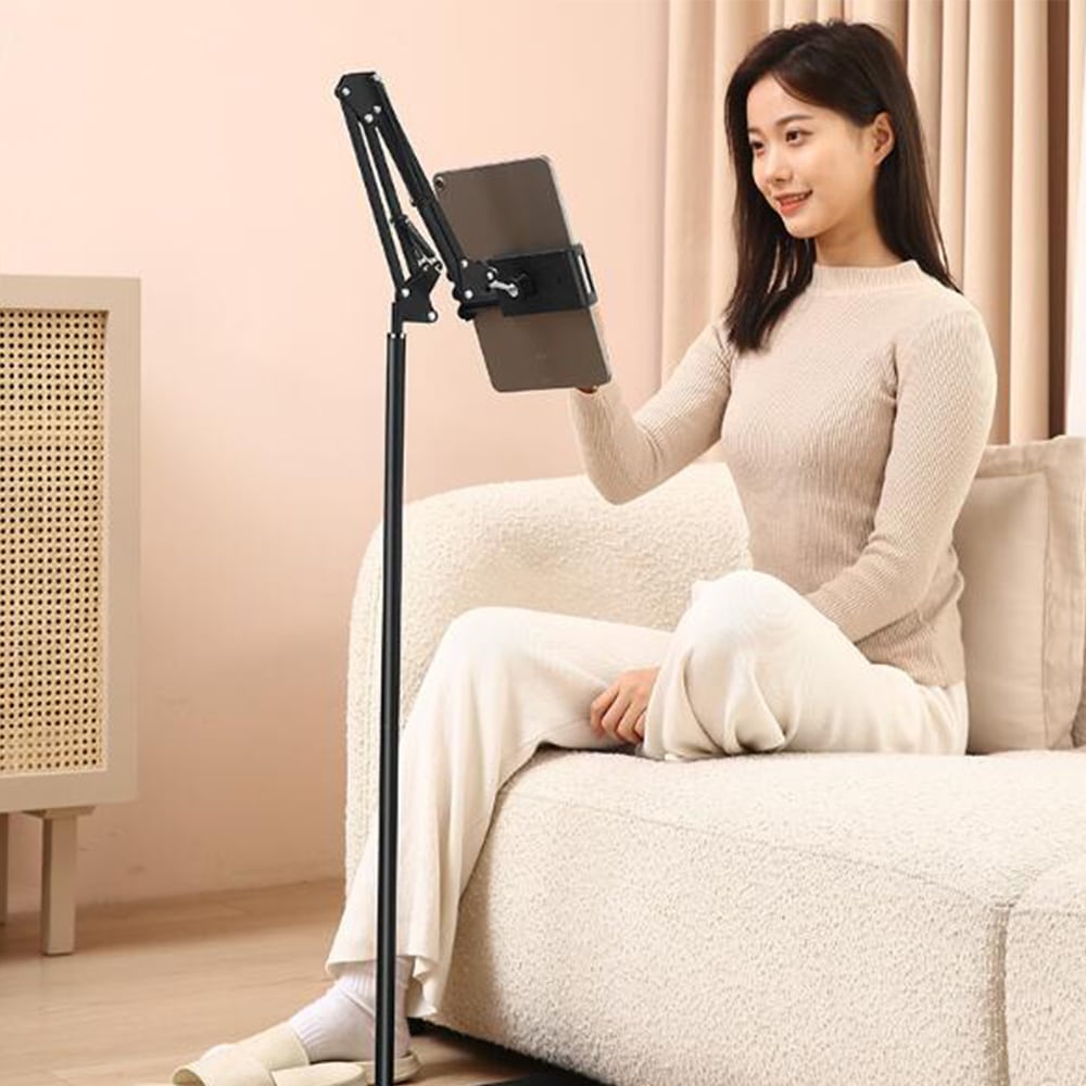 Gulvstander til tablet og smartphone - Justerbar og stabil løsning