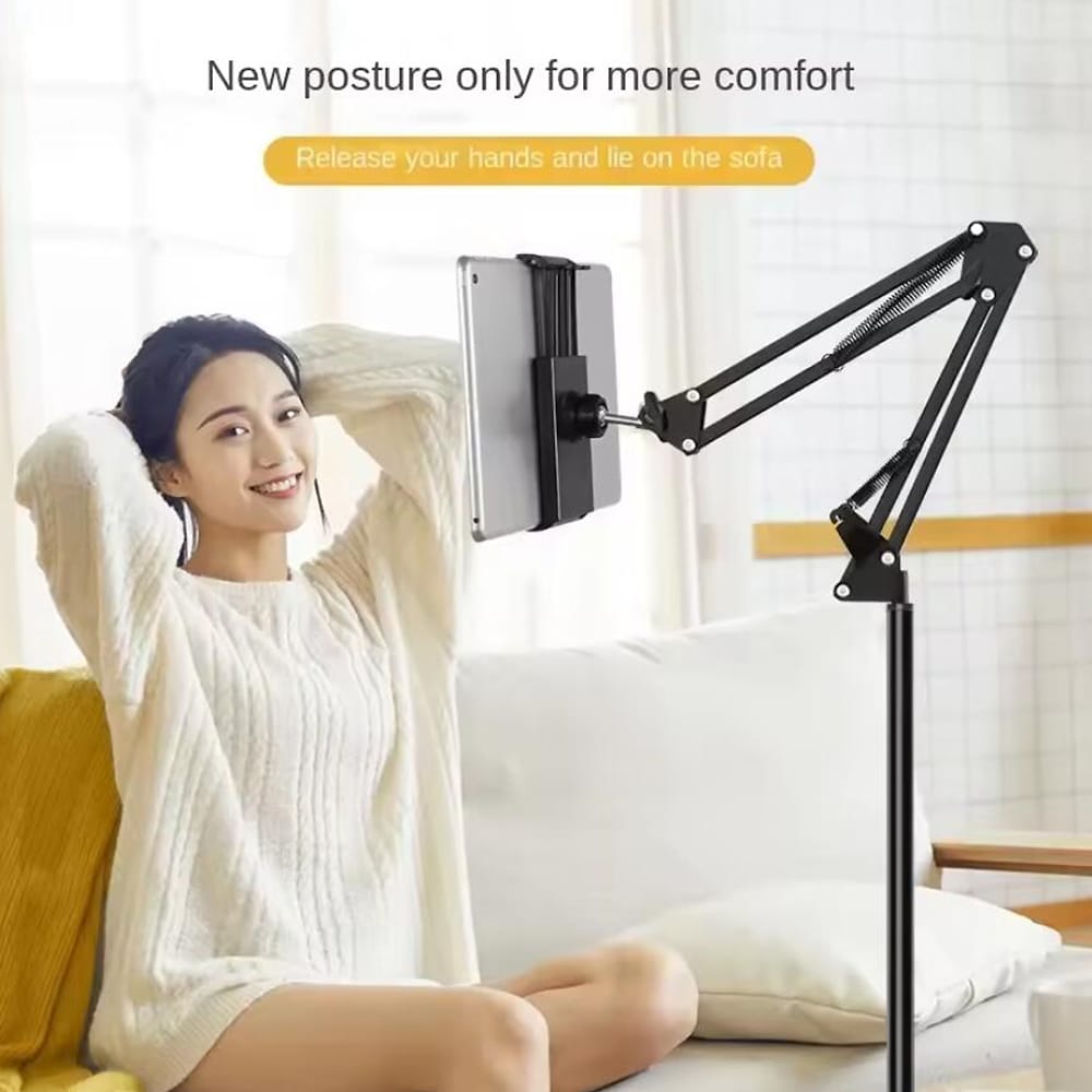 Gulvstander til tablet og smartphone - Justerbar og stabil løsning