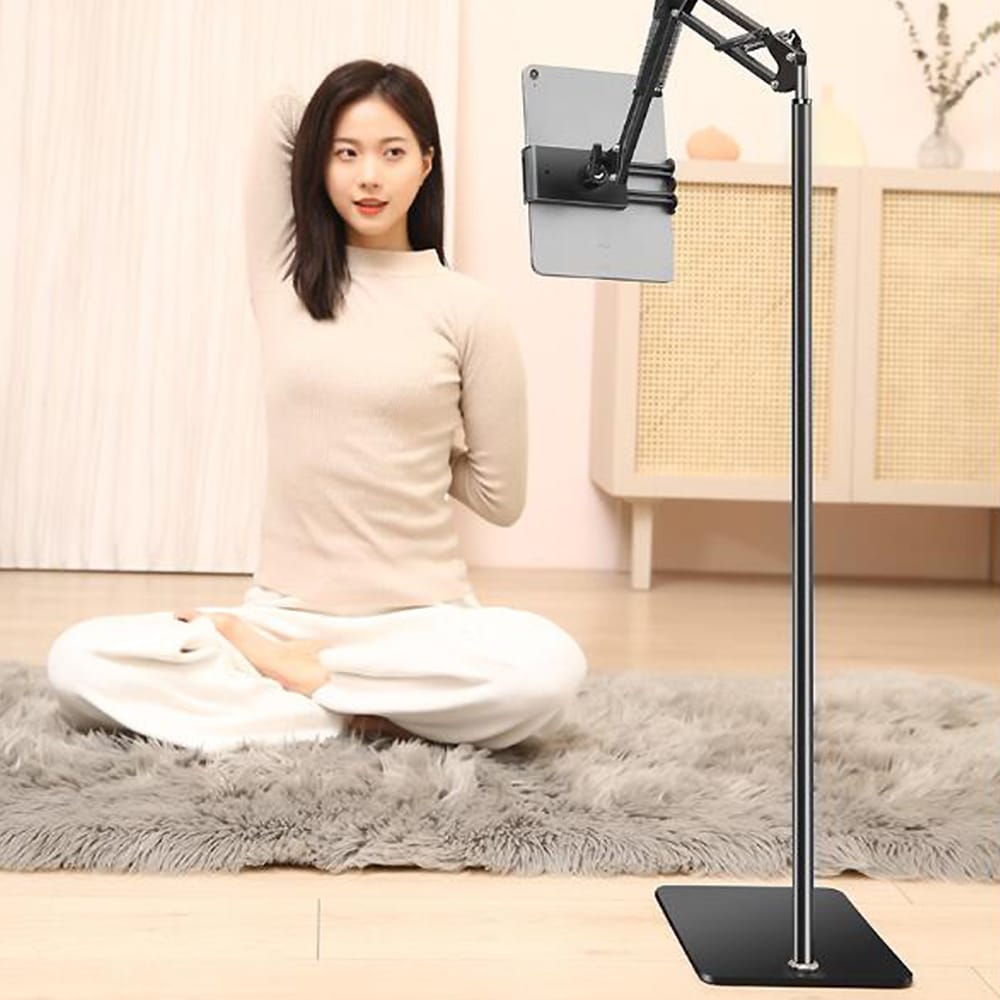 Gulvstander til tablet og smartphone - Justerbar og stabil løsning