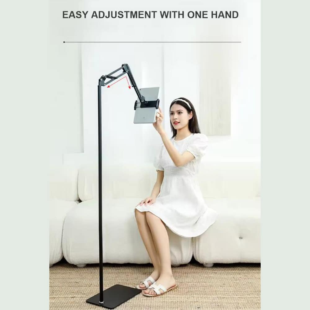 Gulvstander til tablet og smartphone - Justerbar og stabil løsning
