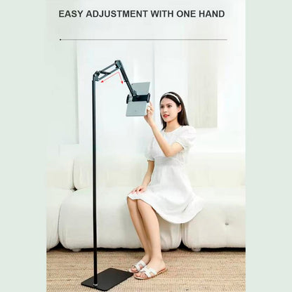 Gulvstander til tablet og smartphone - Justerbar og stabil løsning