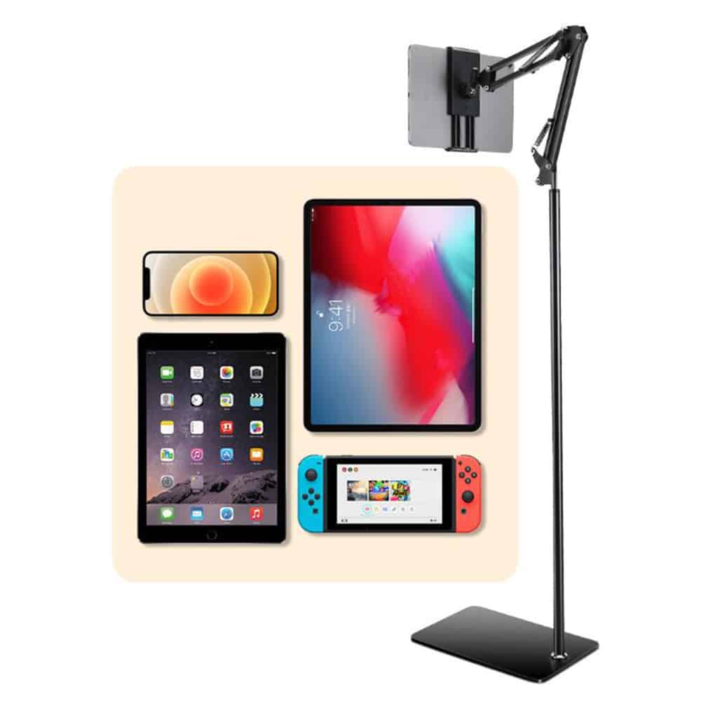 Gulvstander til tablet og smartphone - Justerbar og stabil løsning