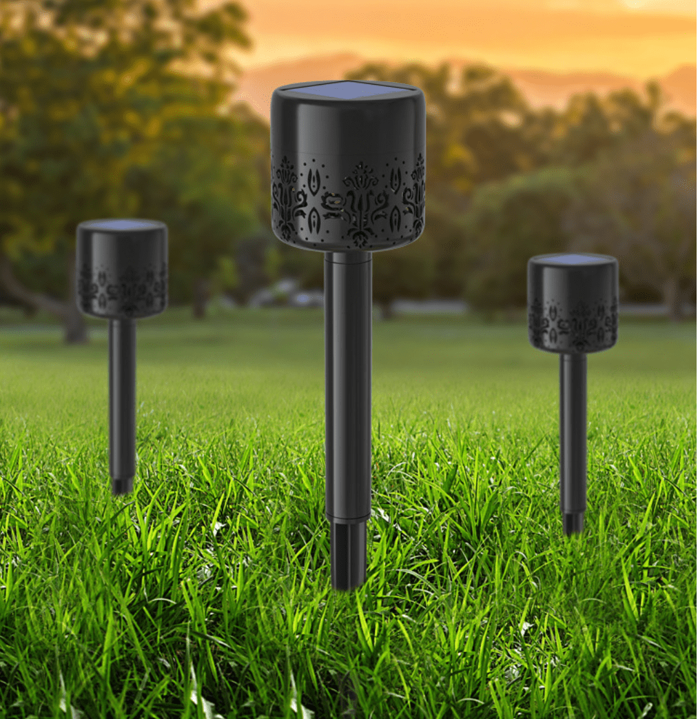 LED Solcelle Lamper udendørs på spyd - 2 stk.