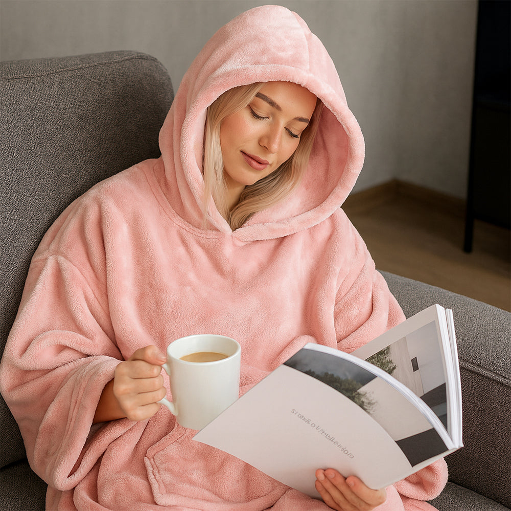 Oversized Hoodie Tæppe – den ultimative hygge og komfort!