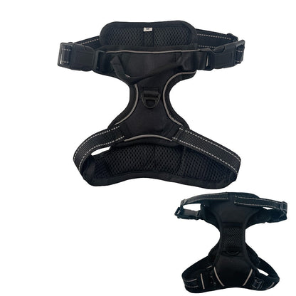 Blød Luksus Hundesele m/refleks - robust & vandfast - rød, sort eller blå