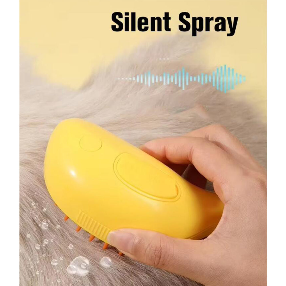 Hund- og Kattebørste 3-i-1 m/Sprayfunktion & Massage