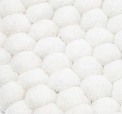 Kugletæppe i 100% ren Nepal uld (Fås i flere forskellige farver og størrelser)