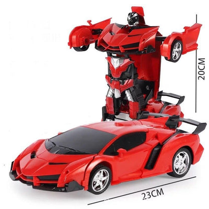 Fjernstyret Transformer Bil med lyd- og lyseffekter