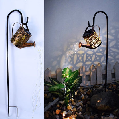 Solcelle vandkande LED-lampe til haven