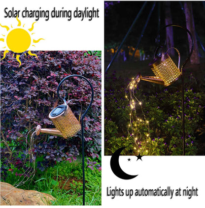 Solcelle vandkande LED-lampe til haven