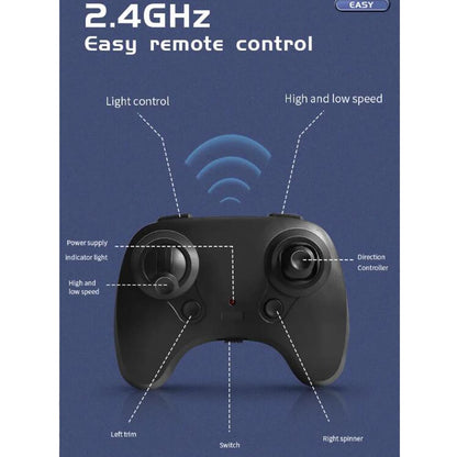 Fjernstyret Drone/Fly med Gyroskop - Model HW33 - Blå eller Rød -