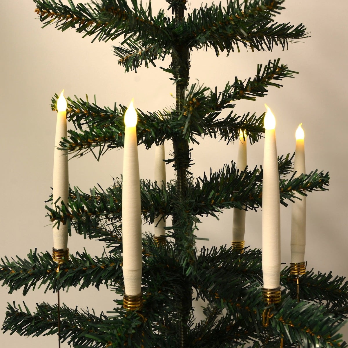 Juletræslys LED 20 stk. Trådløse inkl. Fjernbetjening &amp; Klemmer - passer til de fleste Georg Jensen lysholdere m.m.