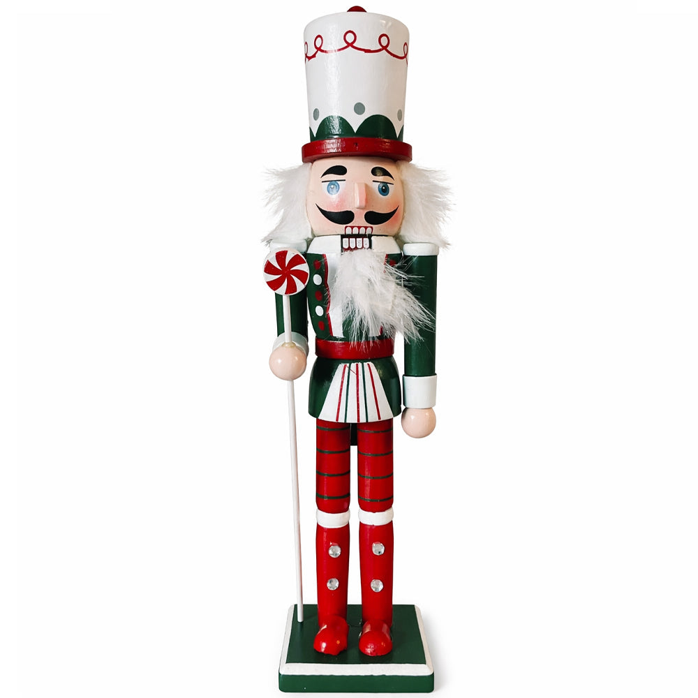 Nøddeknækker figurer i Træ  - 31 cm - 4 forskellige figurer -
