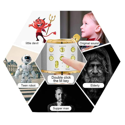 Karaoke Mikrofon m/Bluetooth & Højttaler