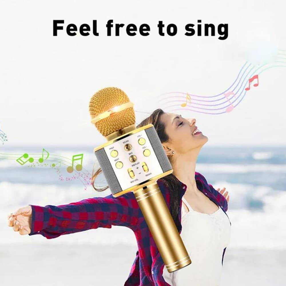 Karaoke Mikrofon m/Bluetooth & Højttaler