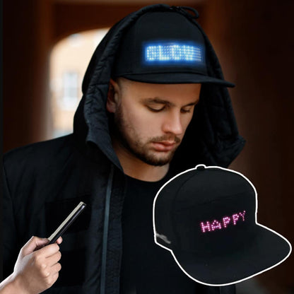 Kasket med LED-display - Bluetooth -