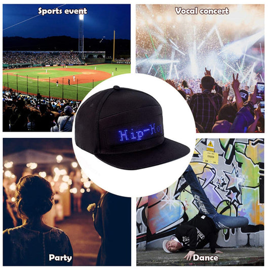 Kasket med LED-display - Bluetooth -