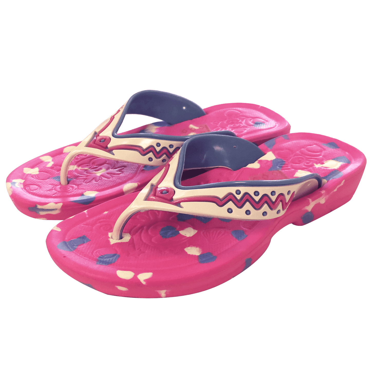 Klip klapper til børn m/tåsplit - pink