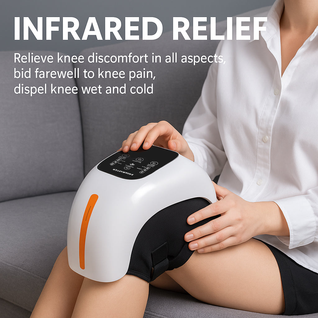 Knæ Massager + infrarød lindring -Digital Skærm-